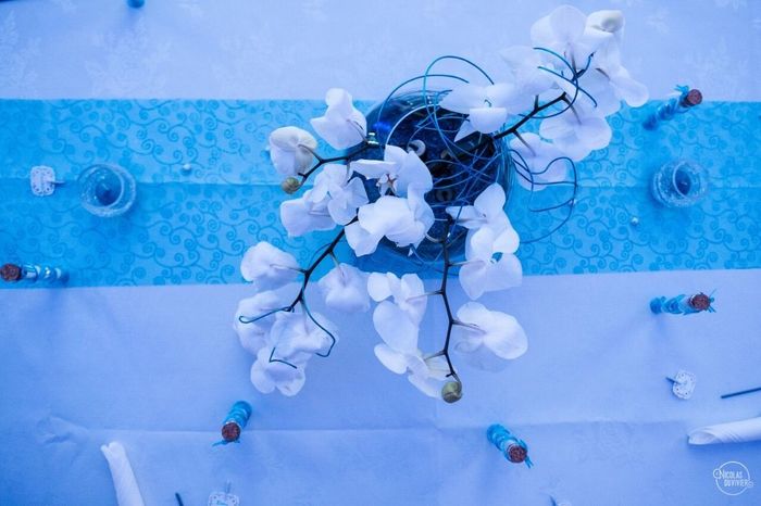 centre de table des mariés