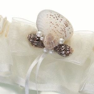  Jarretière de la mariée  thème : mer 