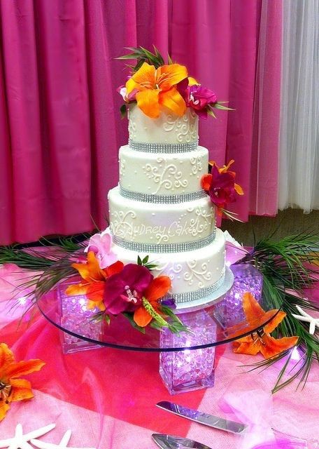 wedding cacke exotique 