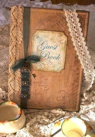 livre d'or vintage 