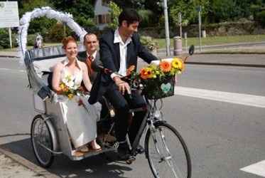 mariée en velo