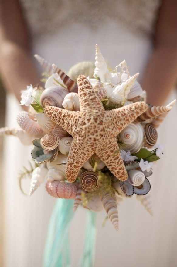 bouquet de mariée  thème : mer 