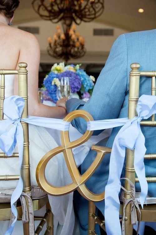 idée original pour les chaises des  mariées 