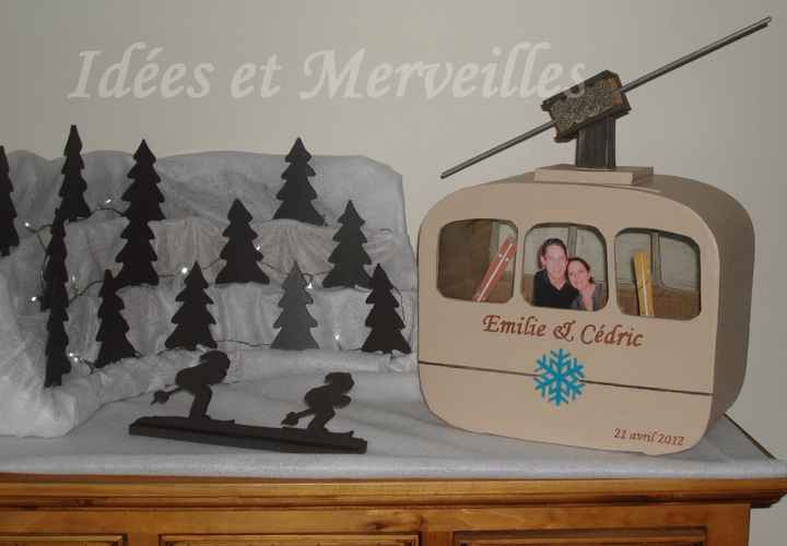 urne thème montagne 