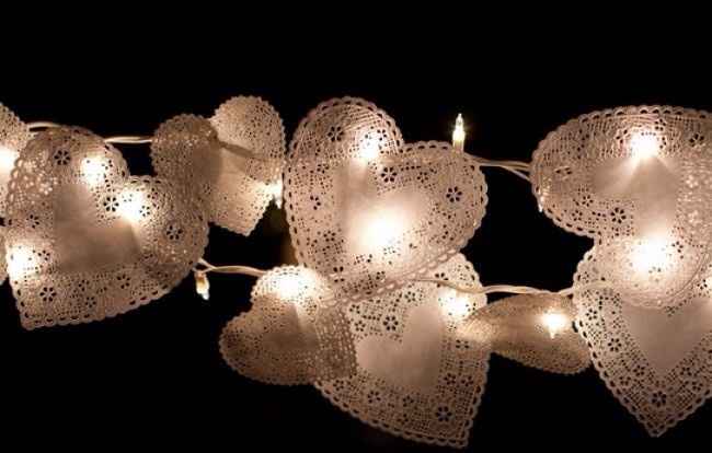 une guirlande en napperon 