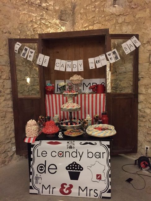 Mon candy bar MR & MRS