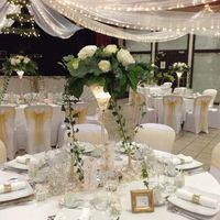 Décoration de la Table Blanc/or - 4