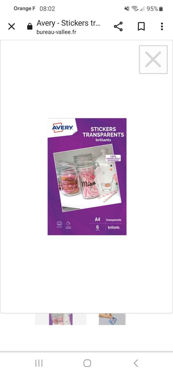 Papier adhésif transparent imprimable, qui connaît? - 1
