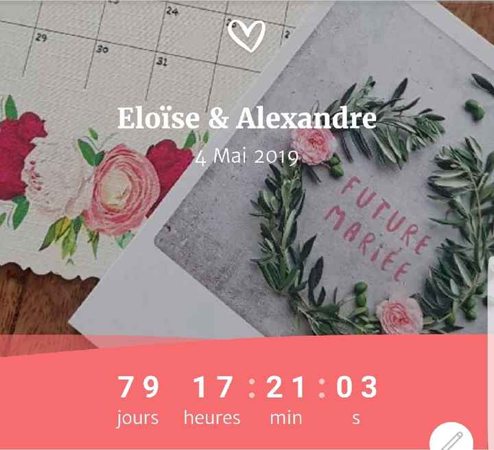 Les jours diminuent et le grand jour n est pas loin 💟 - 1