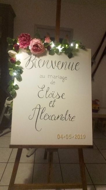 Mon panneau BIENVENUE
