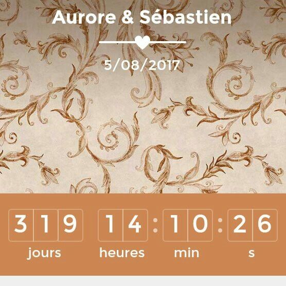 Ecrivez le nombre de jours qu'il reste avant votre mariage - 1