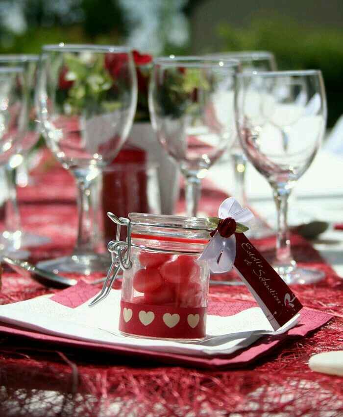 Help deco de table theme amour - 2