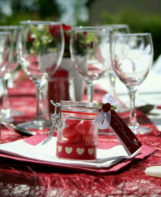 Help deco de table theme amour - 2