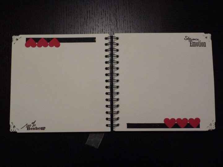 Livre d'or customisé rose & gris - 4