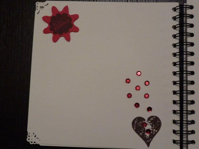 Livre d'or customisé rose & gris - 2