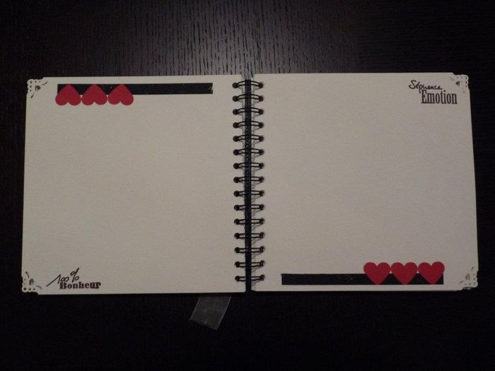 Livre d'or customisé rose & gris - 4