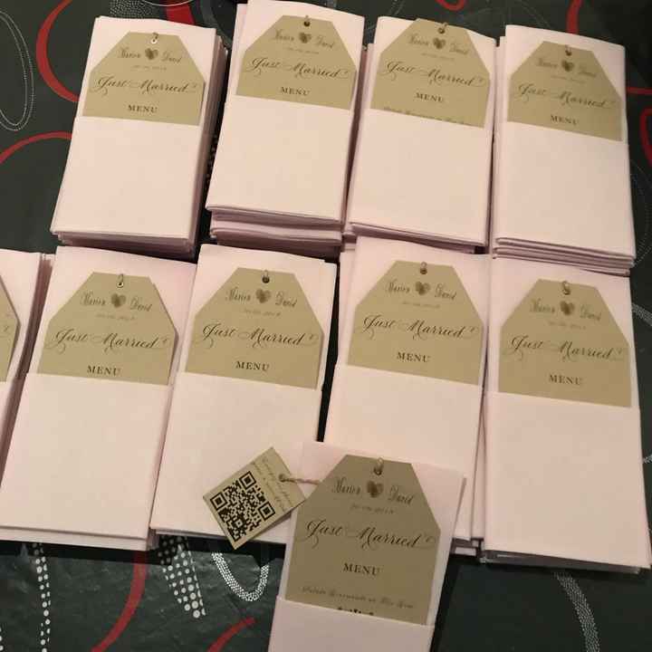 Mes menus enfin terminés - 1