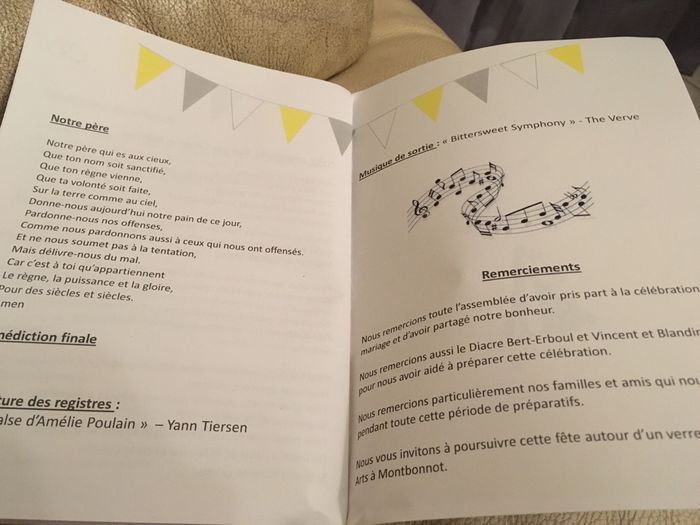 Livrets de cérémonies terminés !!! - 2