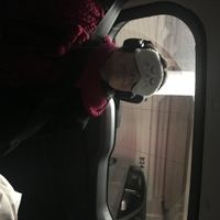 Dans la voiture avant d'arriver