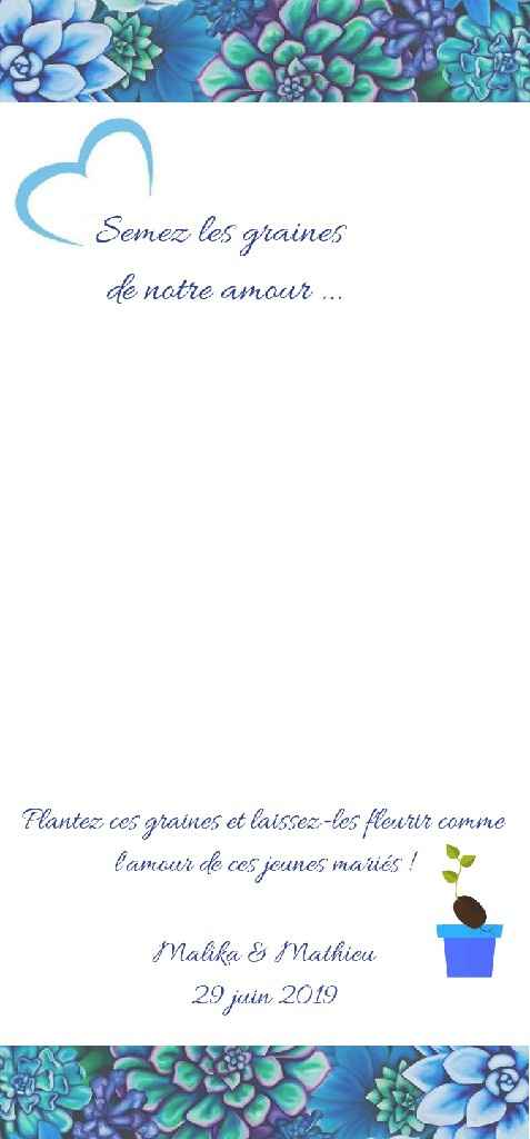 Semez les graines de notre amour - 1