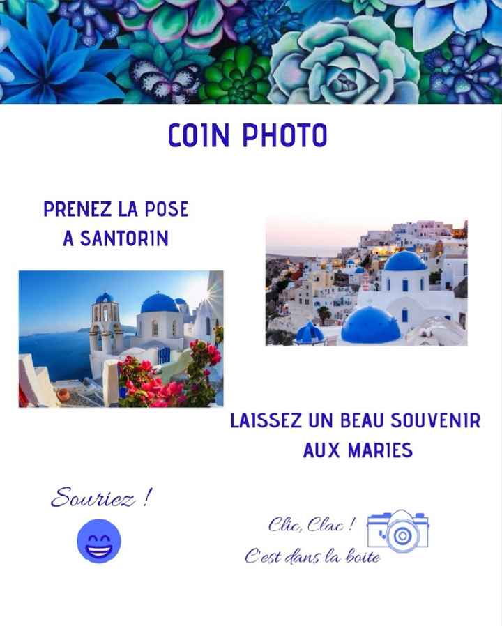Affiche coin photo Santorin 📷😍🤳 - 2