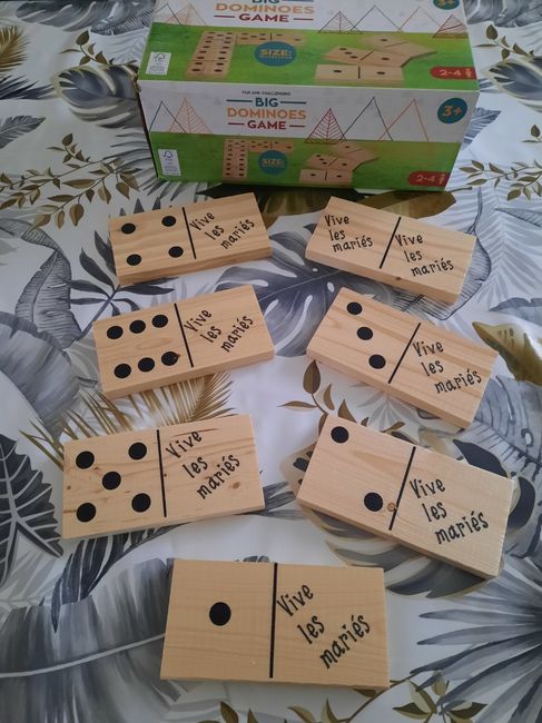 Domino géant pour activités vin d'honneur - 2