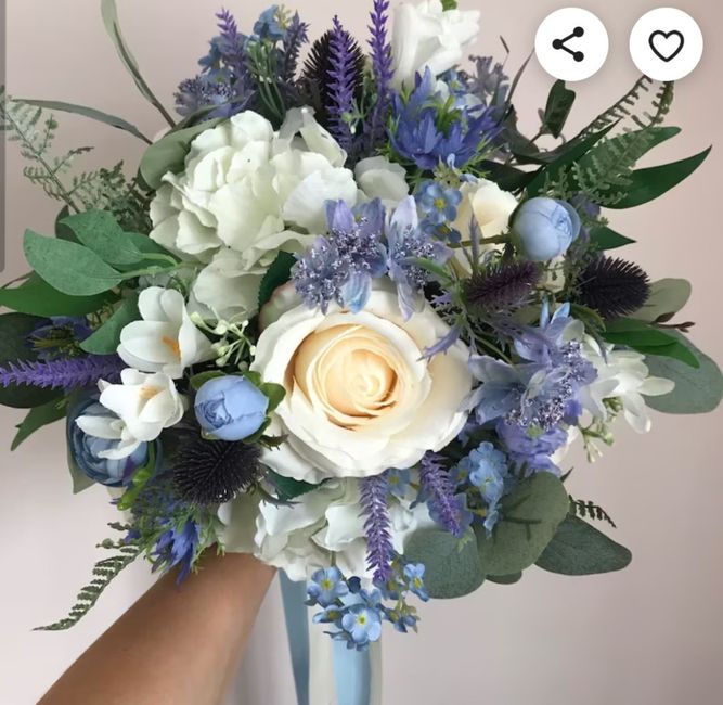 Bouquet champêtre bleu 3