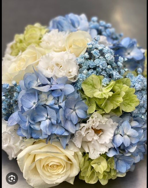 Bouquet champêtre bleu 4