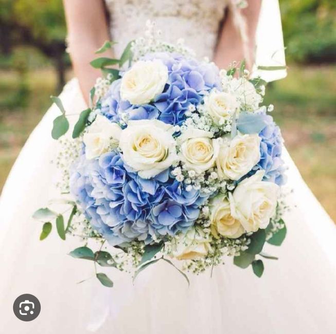 Bouquet champêtre bleu 5