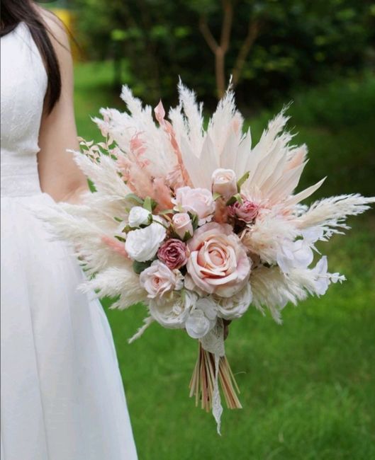 Un bouquet de mariée "rose" pour octobre Rose 2