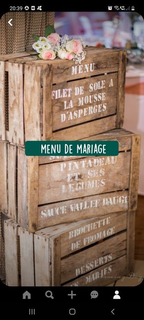Marque table/menu 5