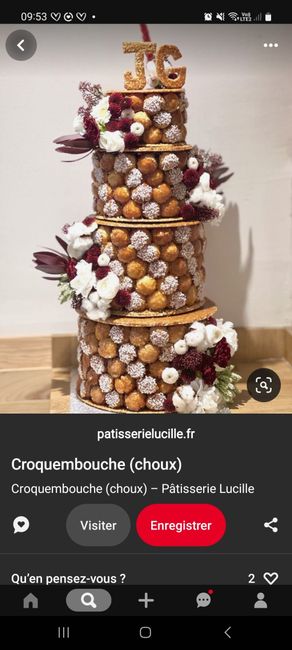 Choix de la pièce montée. - 1