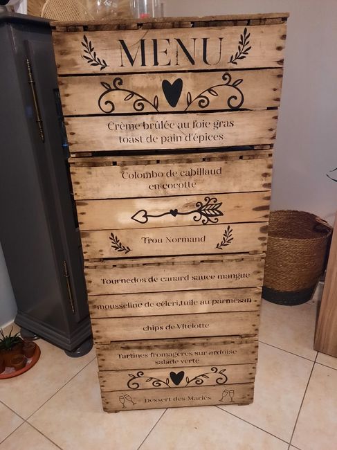 Menu ou  pas sur la table 2