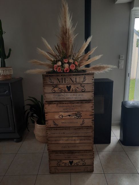 Composition florale pour Menu! 4