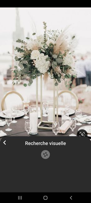 cout bouquet fleurs centre table - 1