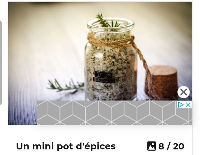 Cadeaux pour les invités 1