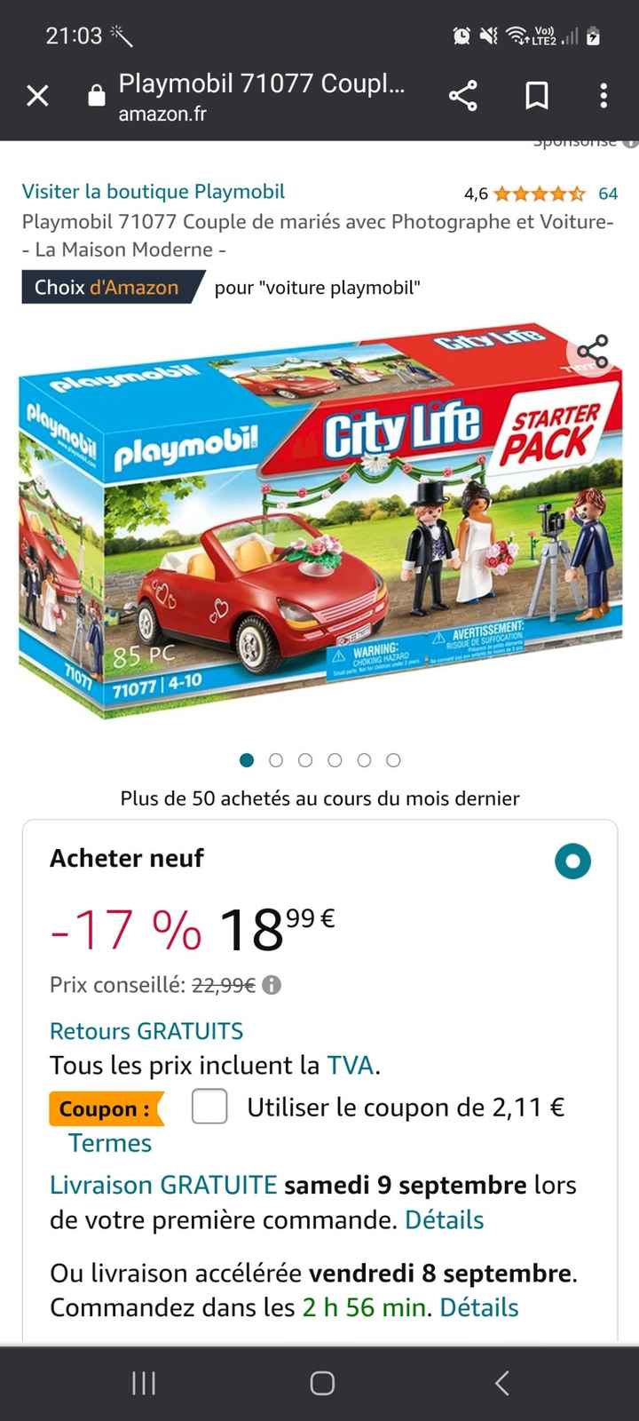 Figurine Lego mariage - 1