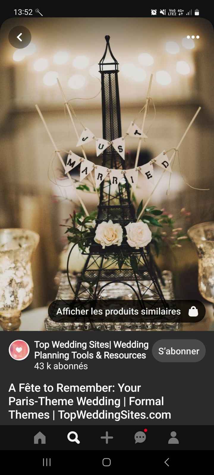 Thème de mariage : paris ! Des idées ? - 5