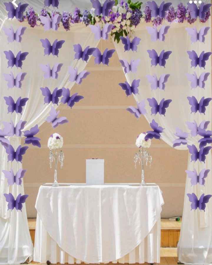 Thème mariage papillon mauve - 3