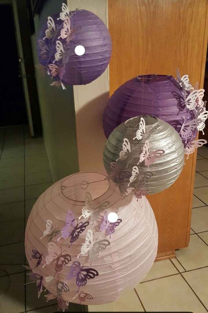 Thème mariage papillon mauve - 5