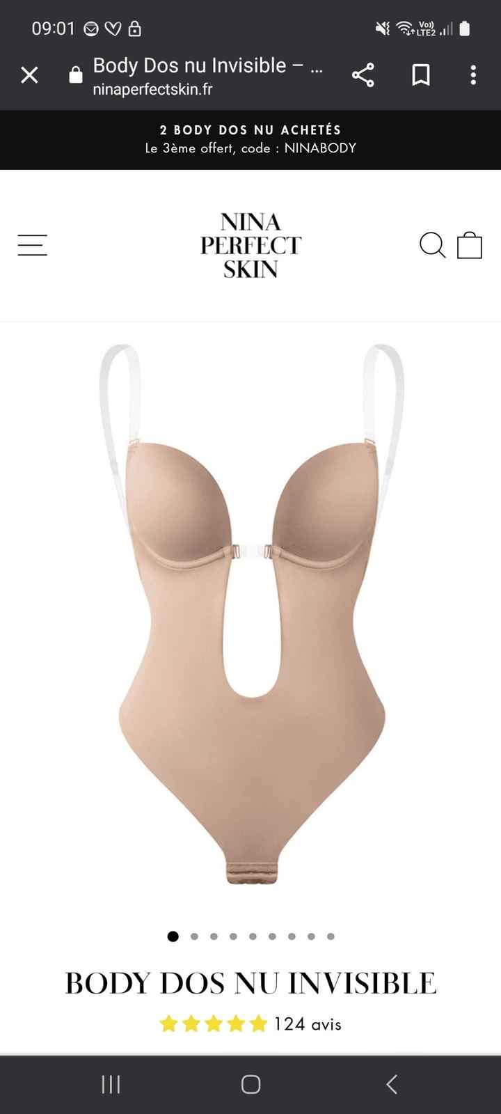 Soutien gorge robe dos nu - 1