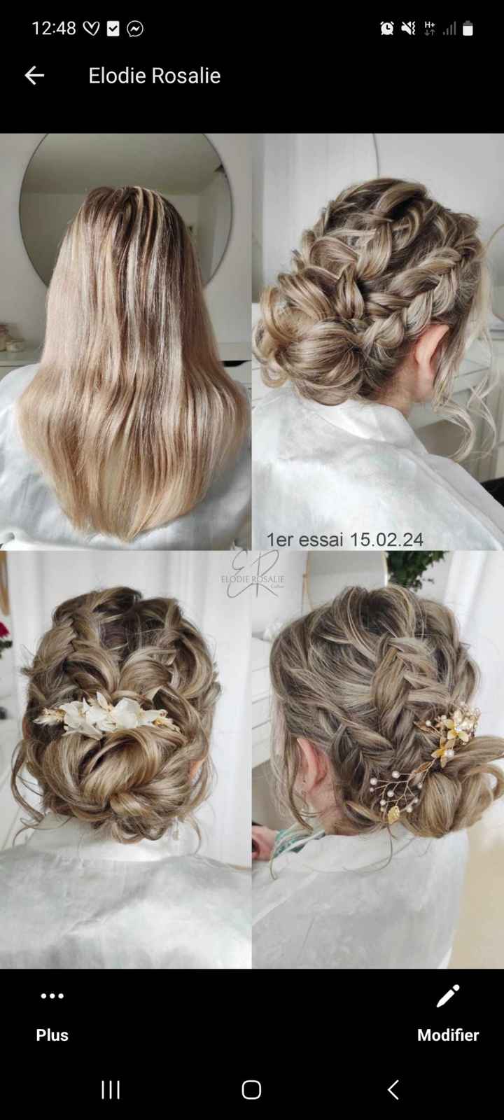 Peigne pour coiffure Jour j - 2
