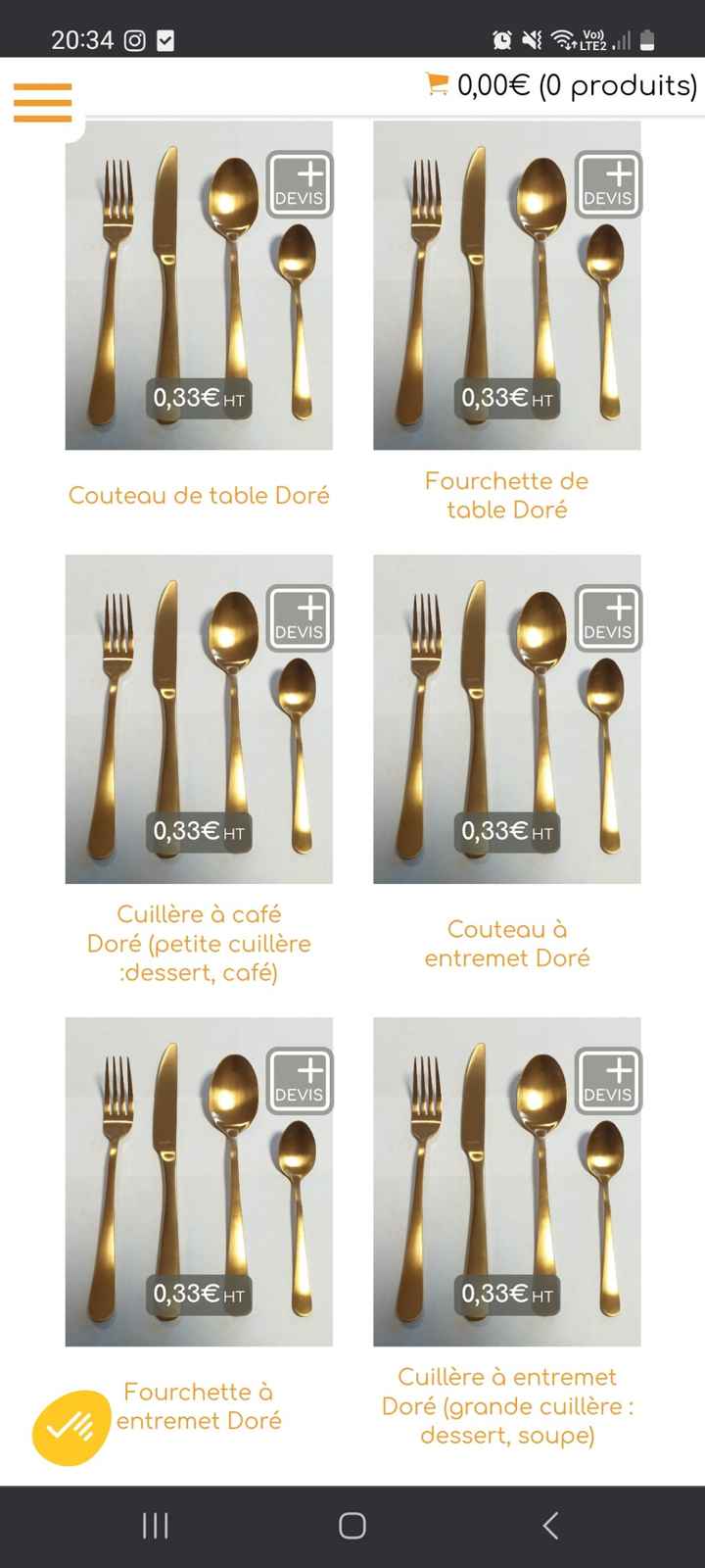 Help couverts dorés - 3
