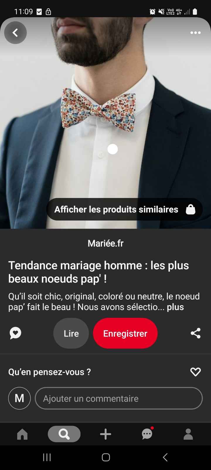 Nœud papillon en commun pour témoins - 2