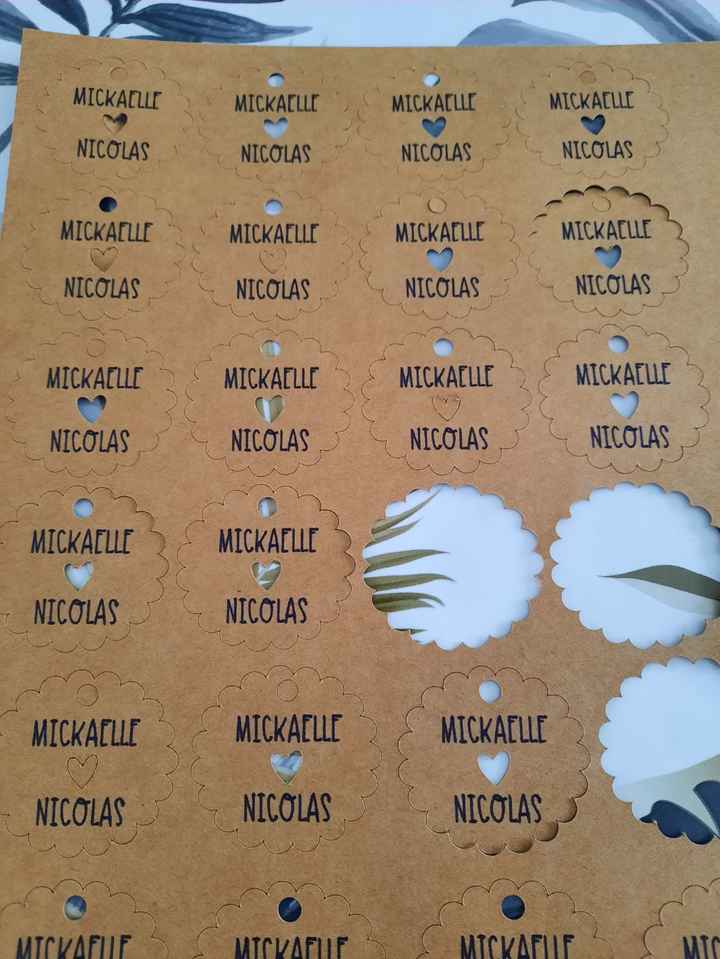 Etiquettes cadeaux invités  😉 - 2