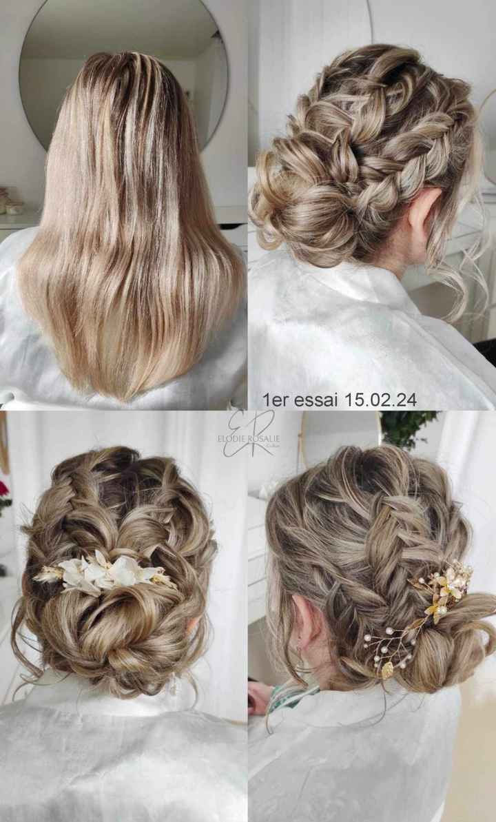 Coiffure jour j - 1