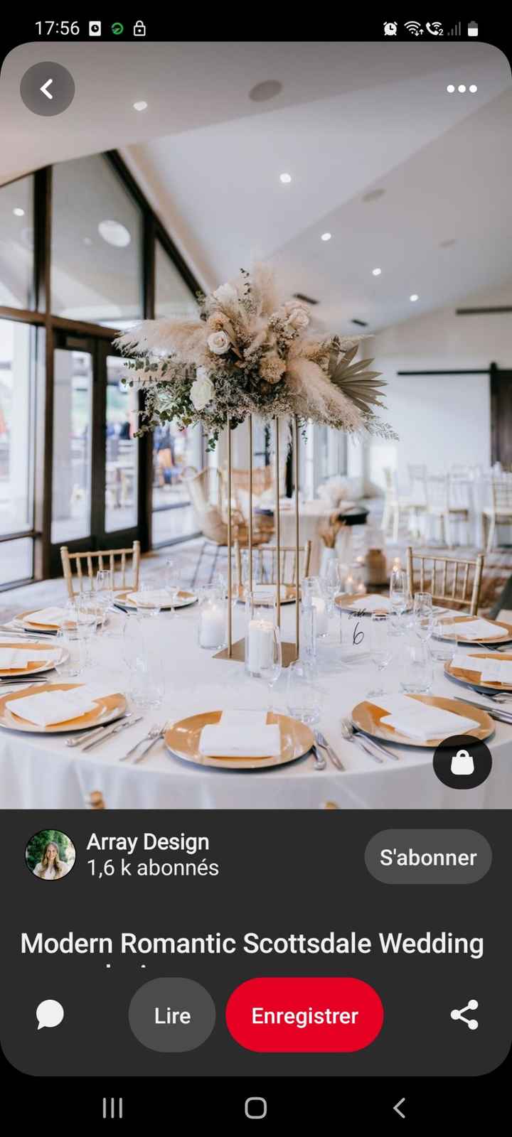 J'aimerais avoir des photos des centres de tables où vous vous êtes inspiré - 1