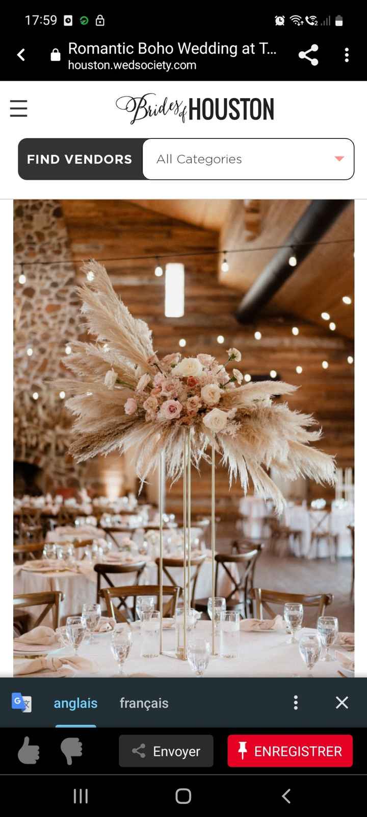 J'aimerais avoir des photos des centres de tables où vous vous êtes inspiré - 3