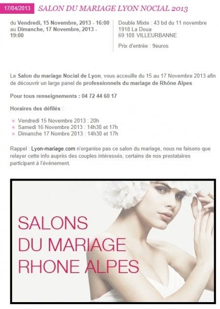 salon du mariage 2013