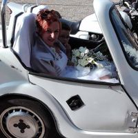 dans le side car avec notre fils